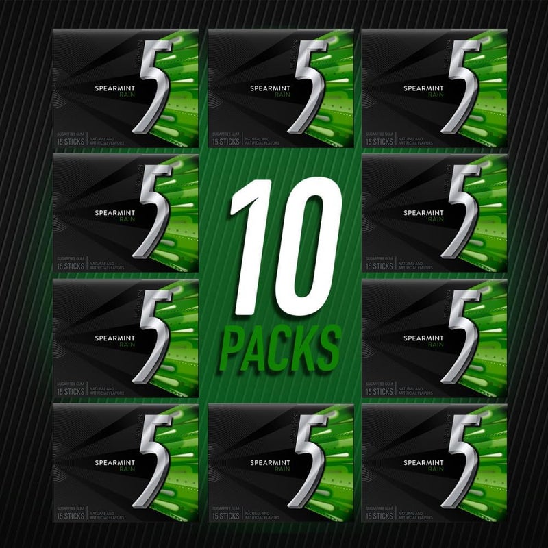 5 GUM Sugar-Free Spearmint Rain Gum - 150 Sticks - Image 4